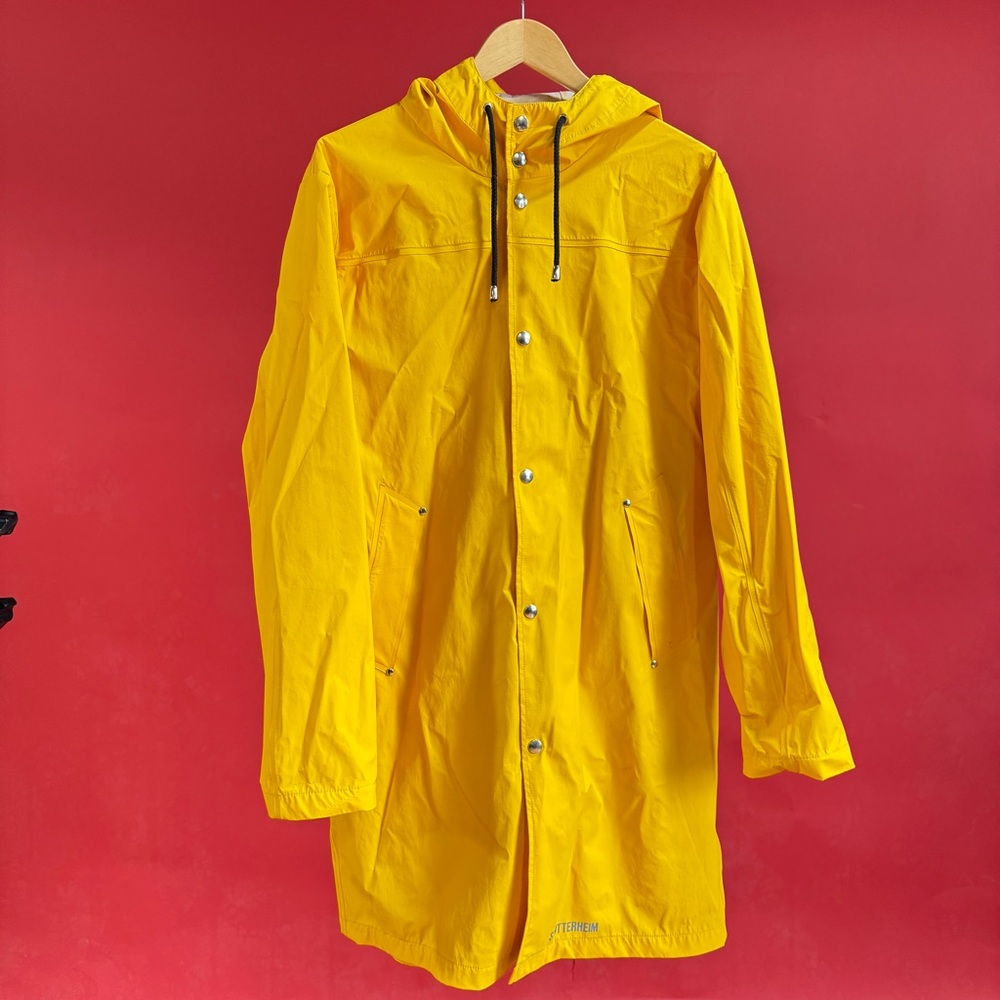 Stutterheim Yellow Raincoat with Hood